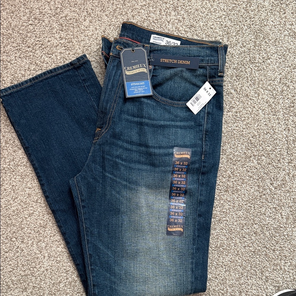 Daniel Cremieux Men's Dark Blue Straight Jeans